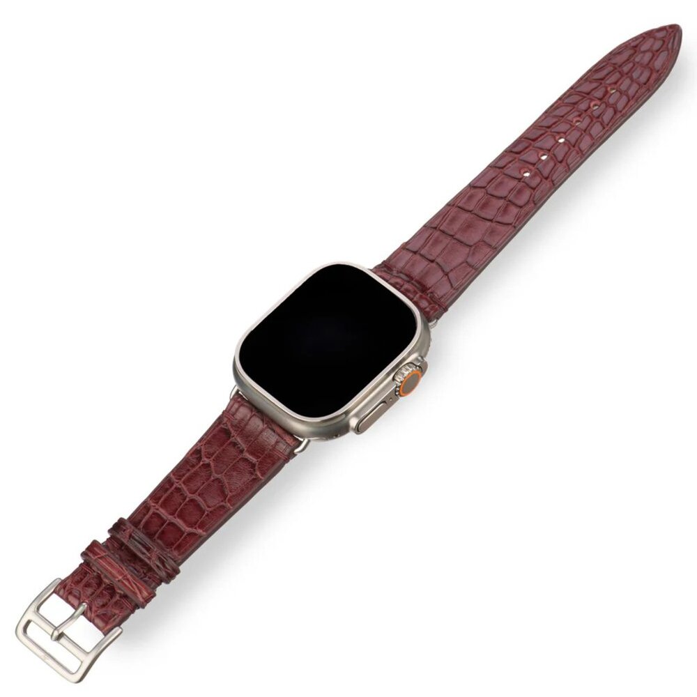 Handcrafted Alligator Leather Strap – Unisex Style Redcurrant Style
